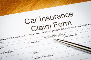 paper car insurance claim form